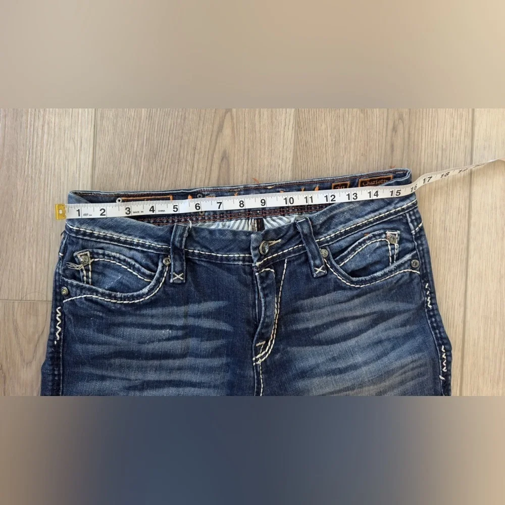 Rock Revival Women's Dark Blue Charlotte Capri Jeans 👖 - Picture 11 of 14